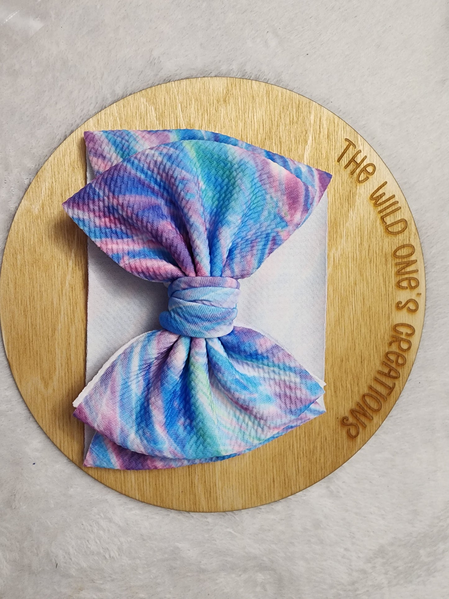 Spring Tie Dye Bow
