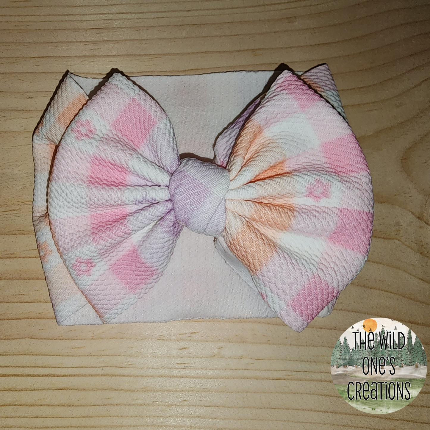 Flower Checkered Bow