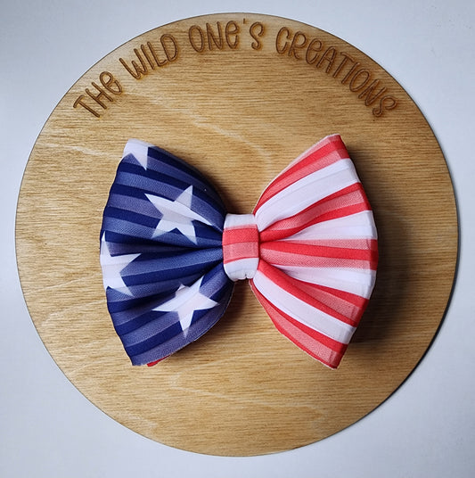 RWB Puff Bow
